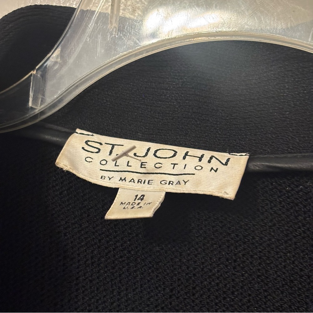 St. John Collection Black Ruffled Cape - image 4